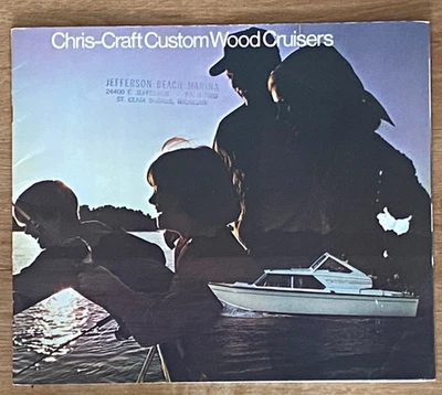 Vintage Chris Craft Custom Wood Cruisers Sales and Specifications Brochure - Image 1 of 4