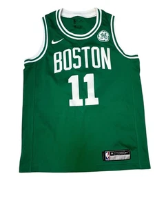 Boston Celtics Jersey Boys Medium Green NBA Basketball Irving 11 Nike Dri Fit - Picture 1 of 6