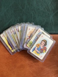 1937 PRE WAR ORIGINAL DISNEY SNOW WHITE & DWARFS CARD SET OF 12 CASTELL BROS - Picture 1 of 8