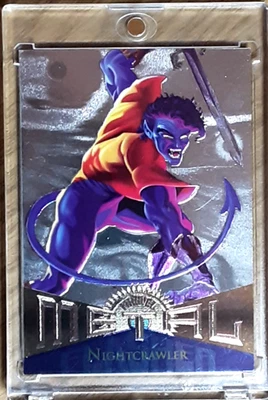 1995 MARVEL METAL SILVER FLASHER CARD 108 NIGHTCRAWLER. - Bild 1 von 3