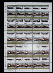 LOCOMOTIVES FEUILLE COMPLETE 50 TIMBRES N° 359-360 NEUFS** BONNE VALEUR. - Picture 1 of 1