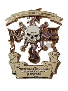Disney Pin Pirates of the Caribbean Dead Man's Chest Opening Skull LE DLR 47350 - Picture 1 of 4