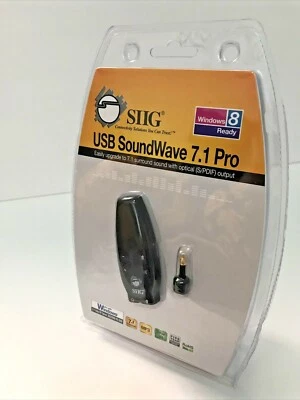 SIIG ALP1530X USB SoundWave 7.1 Pro actualización a 7.1 con salida óptica S/PDIF Foto 1 de 4