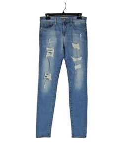 REBECCA MINKOFF W28 INS30.5 Blue Midrise Thompson Distressed Skinny Jeans - Picture 1 of 10
