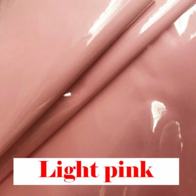 PU Faux Leather Latex Wet Look Shiny Fabric Flannel Backed Clothing Material Sew - Image 1 of 4
