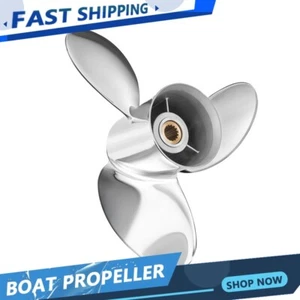 13 3/4 x 21 Stainless Boat Propeller  For Yamaha Engines 150-250 HP 15 Tooth RH - Picture 1 of 6