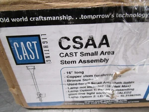 CSAA Cast Lighting Small Area/Path Stem Assembly 16" Copper/Bronze BOX of 3 NEW - Picture 1 of 5