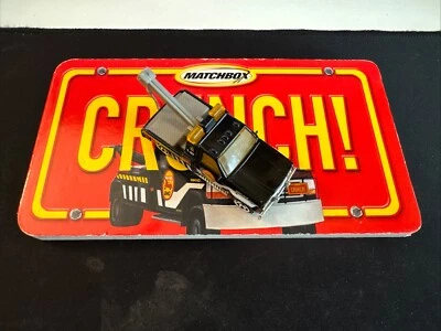 1987 MATCHBOX BLACK GMC WRECKER TOW TRUCK! And Book ! VINTAGE ! - Image 1 of 4