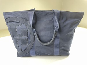 navy nylon tote bolsa