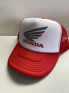Cappello Moto Vintage Honda Cappello Camionsta Snapback Non Indossato Rosso Regolabile - Foto 1 di 2