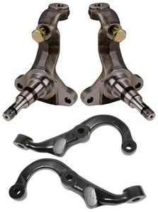 NEW SPINDLES & STEERING ARMS FOR 67-69 F-BODY,DISC BRAKE STEERING KNUCKLES - Picture 1 of 3