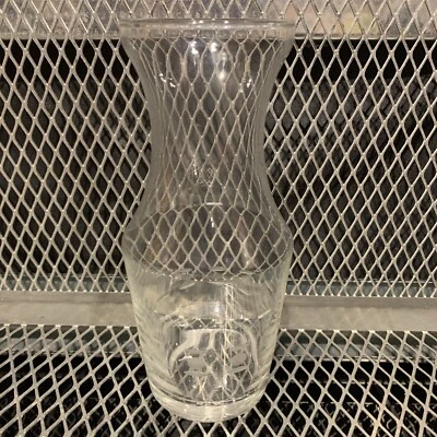 Vintage MCM Libbey Frosted Etched Design Clear Glass Wine/Juice Carafe 12 oz - Image 1 of 4