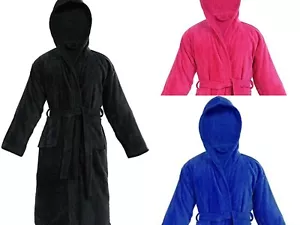 100% Pure Cotton Kids Bathrobe For Boys And Girls - Picture 1 of 8