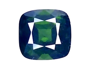 0.87cts Zafiro Natural Verde Corte Cojín Piedras Preciosas Sueltas "ver Video" - Imagen 1 de 3