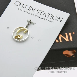 Authentische Alex und Ani Initiale G zweifarbig Sterlingsilber Charm - Bild 1 von 1