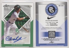 2016 Leaf Perfect Game National Showcase Green /10 Caleb Balgaard #BA-206 Auto