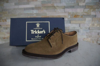 Tricker's Ue 44 UK 10 Zapatos de Cordones Mocasines Robert Stone Nuevo Antiguo - Imagen 1 de 4