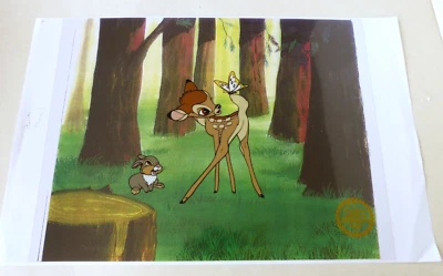 Disney Bambi Thumper & Butterfly from "Bambi" LE Animation Serigraph - Image 1 of 4