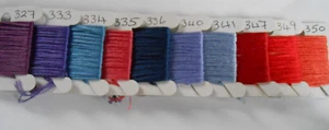DMC Stranded Threads 10 cuartos de madejas en bobinas de papel 327 - 350 - Imagen 1 de 1