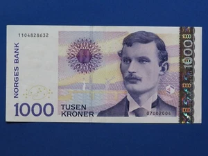 Norwegen Banknote 1.000 Kroner 2004 gebrauchte Umlauferhaltung (USED) - Bild 1 von 2