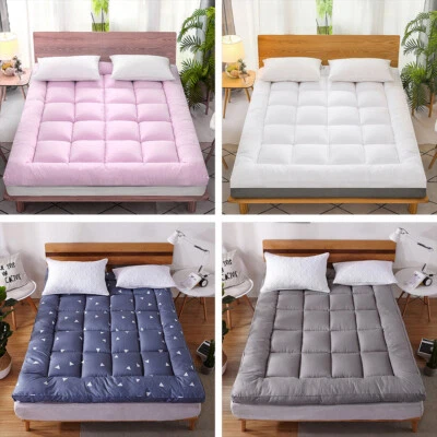 Mattress Pad Cover Topper Protector 72D King Queen Full Twin Size Pillow Top - Image 1 of 4
