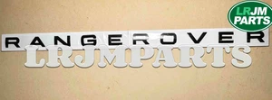 PLACA DE IDENTIFICACIÓN EMBLEMA LETRAS CALCOMANÍA TRASERA RANGE ROVER NEGRA LR098119 LR098113 - Imagen 1 de 1