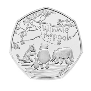 Moneda de Winnie the Pooh de 2022 con un valor facial de 50 peniques - Imagen 1 de 5