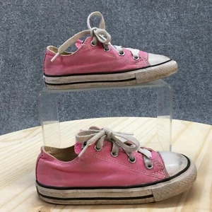 Converse Shoes Toddler 10 Chuck Taylor All Star Sneakers Pink Canvas Low 7J238 - Picture 1 of 17