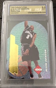 1996 Collector's Edge Rookie Rage Allen Iverson 76ers RC.  Graded 9 Mint - Picture 1 of 2