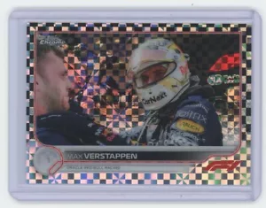 2022 Topps Chrome Formula 1 F1 Racers Checker Flag Refractor Max Verstappen #4 - Picture 1 of 2