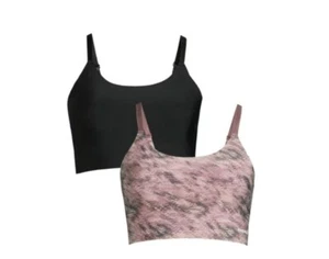 Reebok Women's Size Large 2-Pack Low Impact Stay-Put Longline Bralette NEW - Picture 1 of 5