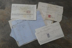 Mixed Job Lot 12 Items Paper Ephemera Receipts Telegrams Letter 1800's & 1900's - Picture 1 of 13