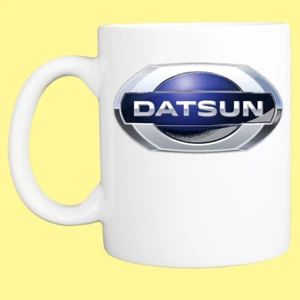 VINTAGE COFFEE MUG:      DATSUN   11 -15 oz  FREE SHIPPING - Picture 1 of 4