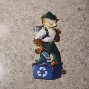 Woodsy Owl 7” Outdoor Teaching Plush Recycle, QR code, Smokey Bear's Friend - Picture 1 of 5