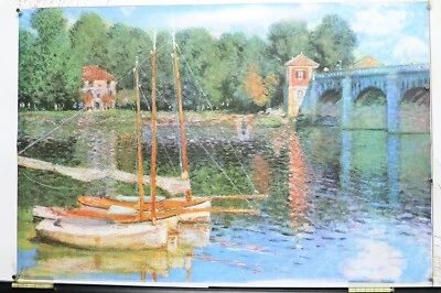 The Bridge at Argenteuil by Claude Monet art poster 24.25"x36.50" NOS (b73) - Image 1 of 3