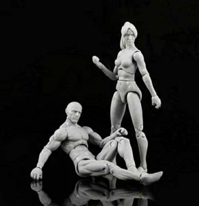 Figura de acción 1/18 articulación flexible 3,75" macho/mujer hágalo usted mismo cuerpo y cabeza esculpido kit de juguete - Imagen 1 de 10