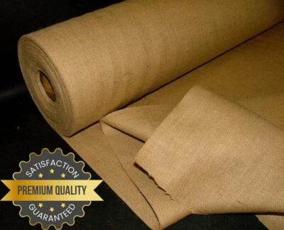 3 Mts 12oz 72" Extra Wide Heavy Weight Premium Upholstery Hessian Schools Crafts - Image 1 of 4