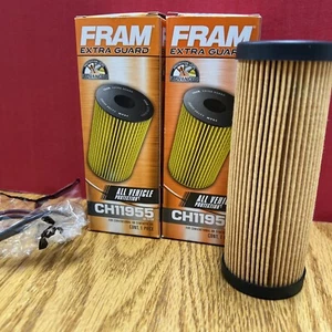 (x2) Fram CH11955 Oil Filter Lincoln Aviator 2020-2023 Ford Bronco F-150 2015-24 - Picture 1 of 7