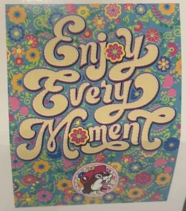 Buc-ees Throw Blanket "Enjoy Every Moment" 50x70 NWT 2024 Colorful Retro Summer - Picture 1 of 4