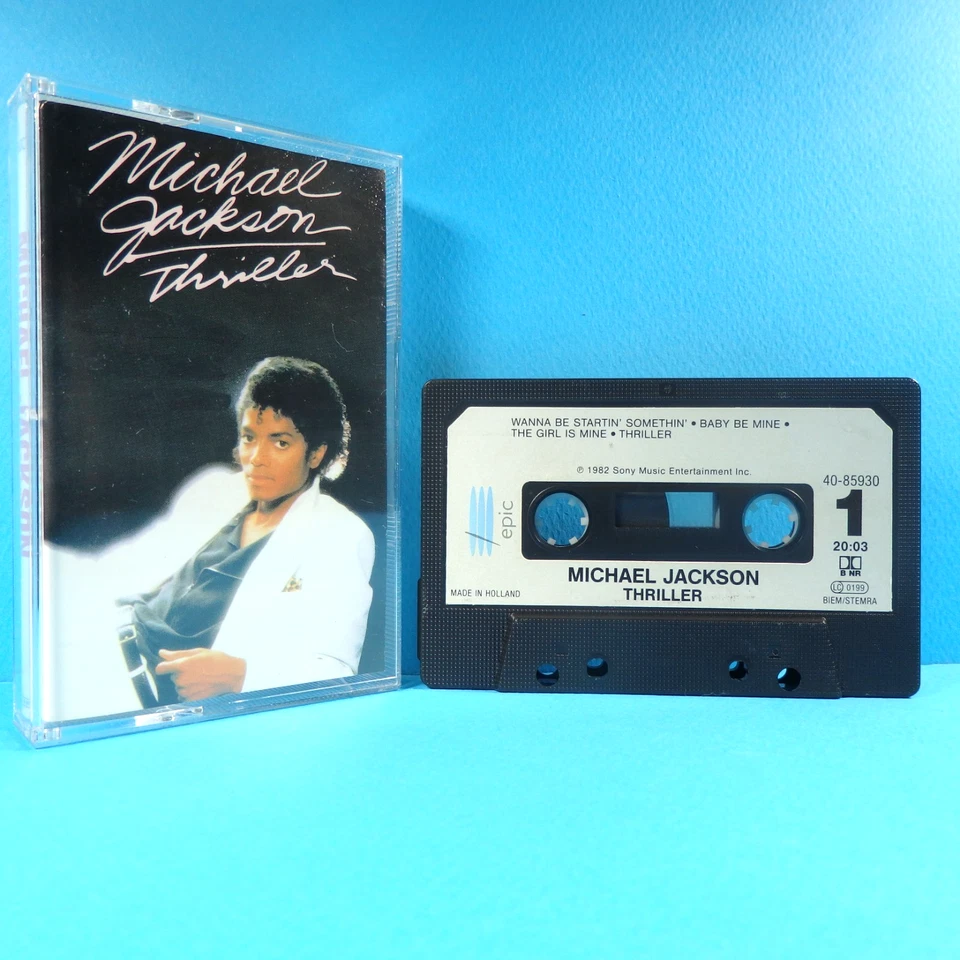🎧 MC - MICHAEL JACKSON - Thriller * Musik Kassette Music Cassette * EPIC 1982 - Bild 1 von 4