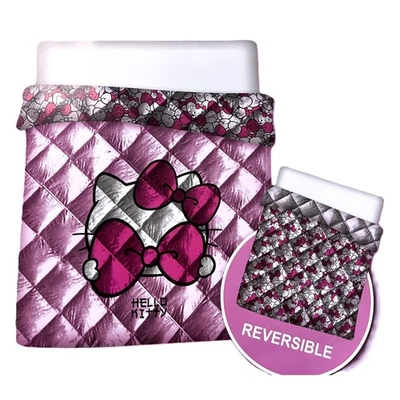 Hello Kitty Trapunta Piumone 240x 220cm Letto Una Piazza e Mezza Matrimoniale - Immagine 1 di 4