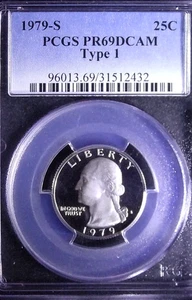 1979-S  25C PCGS PR69DCAM TYPE 1 - Picture 1 of 2