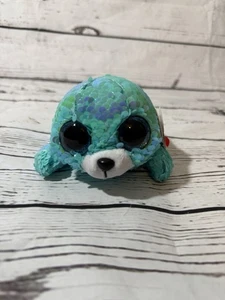 Ty FLIPPABLES Sequins Beanie Boos WAVES the Seal 6" NEW MWMTs Plush Stuffed Toy - Picture 1 of 4