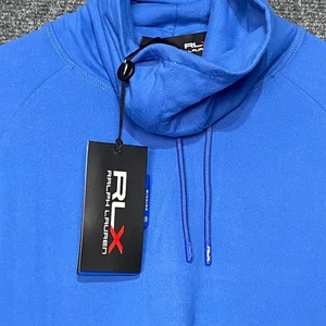 RLX Ralph Lauren Women's Golf Long Sleeve Pullover Top Size S Blue Wicking NWT - Picture 1 of 14