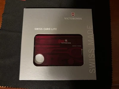 Victorinox SwissCard Lite Pocket Multi-Tool - Red (07300T) - Image 1 of 4