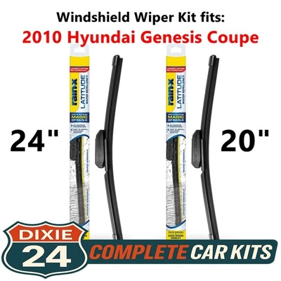 Rain-X Latitude 2-n-1 Wiper Kit fits: 2010 Hyundai Genesis Coupe (24" & 20") - Изображение 1 из 4