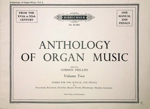 Partituras manuales y pedales Anthology Organ Music Phillips Vol II 2 H1062 - Imagen 1 de 4