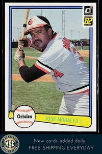 Jose Morales 1982 Donruss #203 Baltimore Orioles - Picture 1 of 2