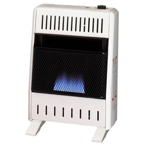 Procom 10000-Btu Natural Gas Ventless Blue Flame Heater. 14"Wx19.12"H In White - Picture 1 of 8