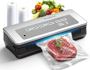Vacuum Sealer Machine, 90kPa 120W Powerful Food Sealer Build-in Cutter and Ba... - Picture 1 of 9